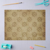 ヴィンテージ航海の船のホイール(Brown Decompage) 薄葉紙 (クラフト)