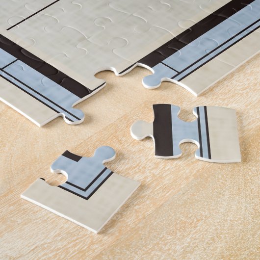 ヴィンテージ航海の船舶の航行用車輪 ジグソーパズル (側面)