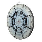 ヴィンテージ航海の船舶の航行用車輪 ダーツボード (正面右)