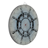 ヴィンテージ航海の船舶の航行用車輪 ダーツボード (正面左)