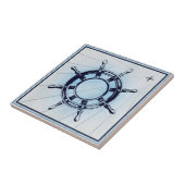 ヴィンテージ航海の船舶用車輪 タイル (側面)