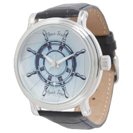 ヴィンテージ航海の船舶用車輪 腕時計