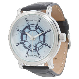 ヴィンテージ航海の船舶用車輪 腕時計