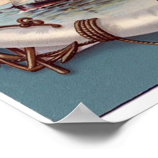 ヴィンテージ航海の船舶芸術プリントポスター ポスター (角)