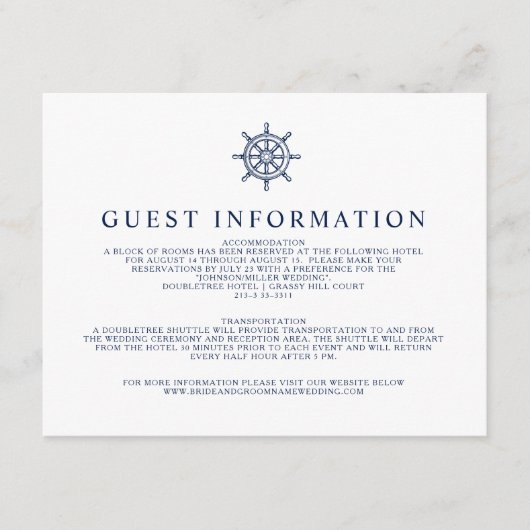 ヴィンテージ航海の船車のゲスト情報 エンクロージャーカード (正面)