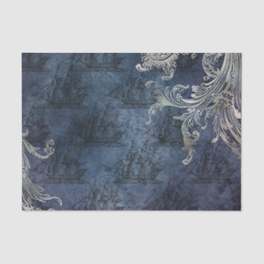 ヴィンテージ航海の船 薄葉紙 (正面)