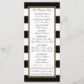 ヴィンテージ航海の金ゴールドいかり、ブラック&金ゴールド結婚ズ プログラム (裏面)