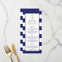 ヴィンテージ航海の金ゴールドいかり、海軍および金ゴールド結婚ズ メニュー