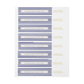 ヴィンテージ航海の金ゴールドいかり、海軍および金ゴールド結婚ズ ラップアラウンドラベル (シート)