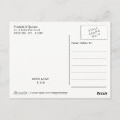 ヴィンテージ航海の金ゴールド結婚いかりサンキュー ポストカード (裏面)