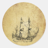 ヴィンテージ航海の階級の古代船 ラウンドシール (正面)