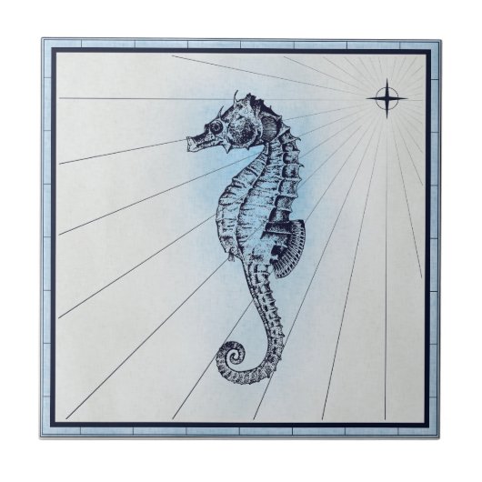 ヴィンテージ航海の魅力的乗馬 タイル (正面)