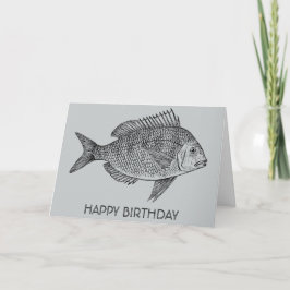 ヴィンテージ航海の魚海芸誕生日 カード