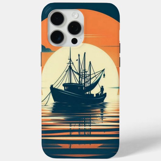 ヴィンテージ航海の/エビ/魚釣り Case-Mate iPhoneケース (裏面)