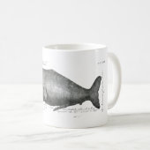 ヴィンテージ航海の·スクリムシャ·ホエール·ヒップスター コーヒーマグカップ (正面右)