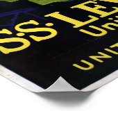 ヴィンテージ航海のSSレビアサンスクルーズトラベル ポスター (角)