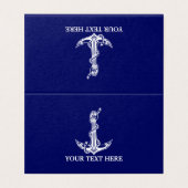 ヴィンテージ航海アンカー ロープ ボート名 (外部フラット)