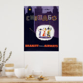 ヴィンテージ航空ウィンディシティシカゴ旅行ポスター ポスター (キッチン)