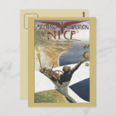 ヴィンテージ航空会議ニースフランス広告 ポストカード (正面/裏面)