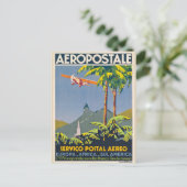 ヴィンテージ航空便はがき ポストカード (スタンド正面)