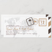 ヴィンテージ航空搭乗券招待状 招待状 (正面/裏面)