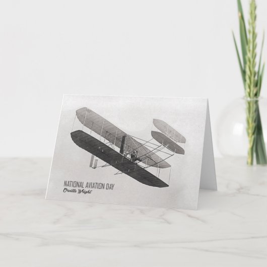 ヴィンテージ航空日用グリーティングカード カード (正面)