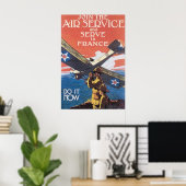 ヴィンテージ航空業務の募集 ポスター (ホームオフィス)