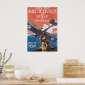 ヴィンテージ航空業務の募集 ポスター (キッチン)