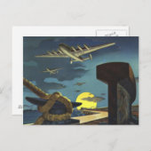 ヴィンテージ航空機カラーアート ポストカード (正面/裏面)