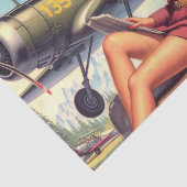 ヴィンテージ航空機ピンナップイラスト 薄葉紙 (詳細)