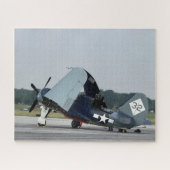 ヴィンテージ航空機写真 パイロット父の誕生日航空 ジグソーパズル (横)