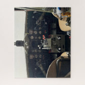 ヴィンテージ航空機写真 パイロット父の誕生日航空 ジグソーパズル (縦)