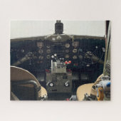 ヴィンテージ航空機写真 パイロット父の誕生日航空 ジグソーパズル (横)