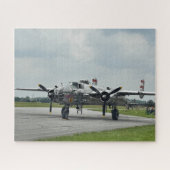 ヴィンテージ航空機写真 パイロット父の誕生日航空 ジグソーパズル (横)