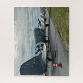 ヴィンテージ航空機写真 パイロット父の誕生日航空 ジグソーパズル (縦)