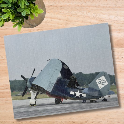 ヴィンテージ航空機写真 パイロット父の誕生日航空 ジグソーパズル