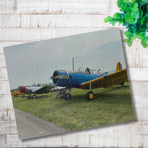 ヴィンテージ航空機写真 パイロット父の誕生日航空 ジグソーパズル