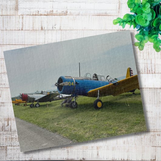 ヴィンテージ航空機写真 パイロット父の誕生日航空 ジグソーパズル