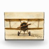 ヴィンテージ航空機名航空クール飛行士 フォトブロック (正面)