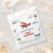 ヴィンテージ航空機最初の誕生日優先バッグ フェイバーバッグ (クリップ留めされた状態)