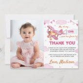 ヴィンテージ航空機第一誕生日サンキューカード サンキューカード (正面)