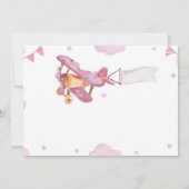 ヴィンテージ航空機第一誕生日サンキューカード サンキューカード (裏面)