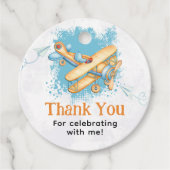 ヴィンテージ航空機第1誕生日パーティー フェイバータグ (正面)