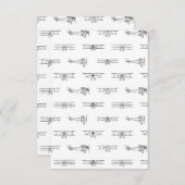 ヴィンテージ航空機航空主題のカスタム色 サンキューカード (正面/裏面)