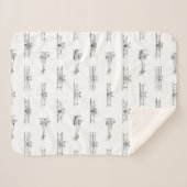 ヴィンテージ航空機航空主題のカスタム色 シェルパブランケット (正面(横))