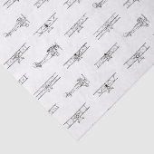 ヴィンテージ航空機航空主題のカスタム色 薄葉紙 (詳細)