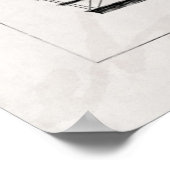 ヴィンテージ航空機飛行機飛行船レトロ飛行機 ポスター (角)