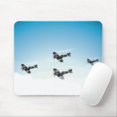 ヴィンテージ航空機 マウスパッド (マウス)