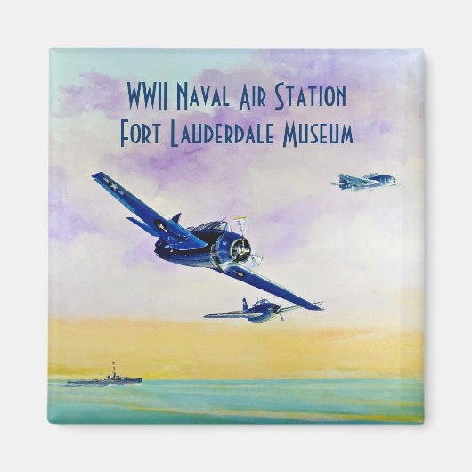 ヴィンテージ航空機 – 日付の保存 マグネット (正面)