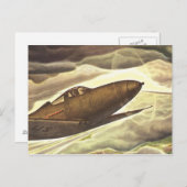 ヴィンテージ航空航空機色彩芸術 ポストカード (正面/裏面)